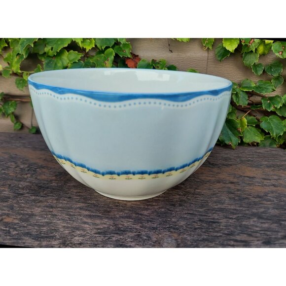 Lenox Provencal Garden 7" Ceramic Mixing Bowl Serving Nesting - Picture 1 of 3